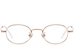 BS1913-0293_Golden_Oval_Titanium_Glasses_front