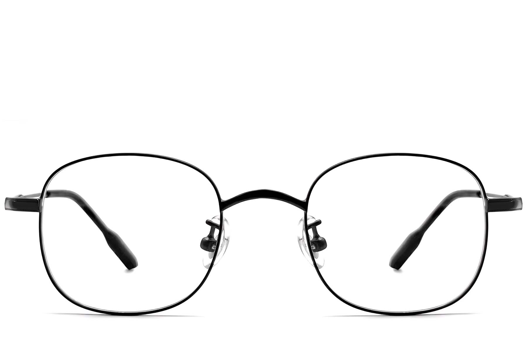 BS1913-0295_Black_Oval_Titanium_Glasses_front