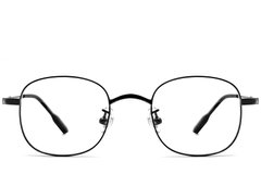 BS1913-0295_Black_Oval_Titanium_Glasses_front