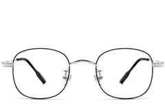 BS1913-0297_Black_Oval_Titanium_Glasses_front
