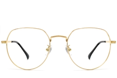 BS1913-0300_Golden_Geometric_Titanium_Glasses_front