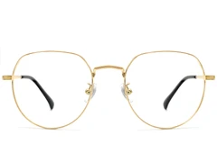 BS1913-0300_Golden_Geometric_Titanium_Glasses_front