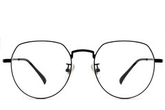 BS1913-0302_Black_Geometric_Titanium_Glasses_front