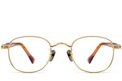 BS1913-0306_Golden_Oval_Titanium_Glasses_front