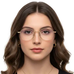 BS1913-0306_Golden_Oval_Titanium_Glasses_model