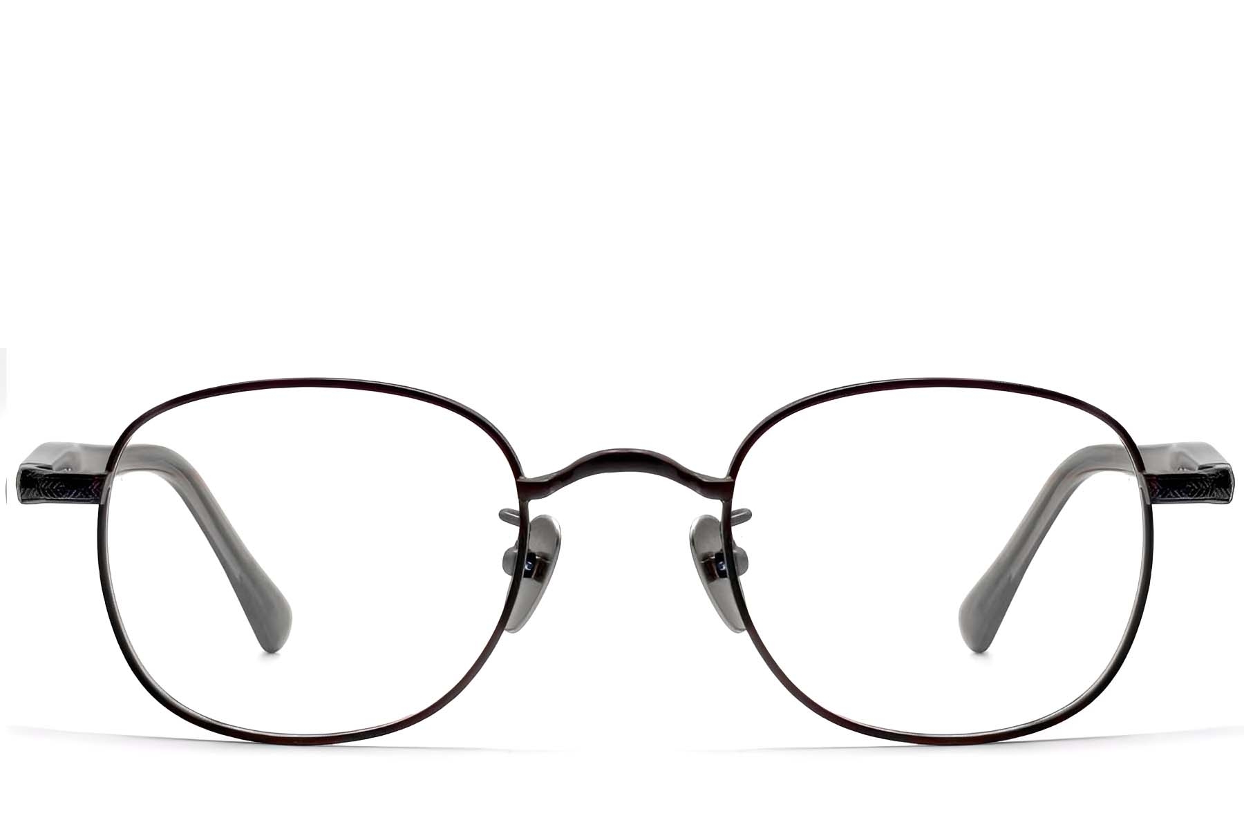 BS1913-0307_Black_Oval_Titanium_Glasses_front