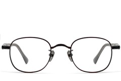 BS1913-0307_Black_Oval_Titanium_Glasses_front