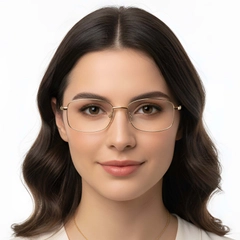 BS1913-0312_Golden_Rectangular_Titanium_Glasses_model