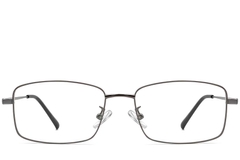 BS1913-0319_Grey_Rectangular_Titanium_Glasses_front