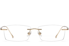 BS1913-0335_Golden_Invisible_Titanium_Glasses_front