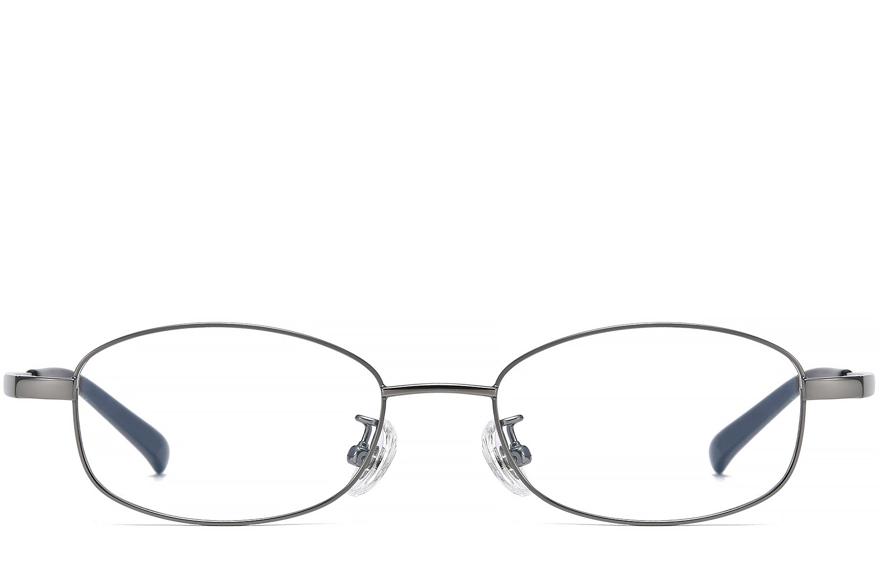 BS1913-0338_Grey_Rectangular_Titanium_Glasses_front