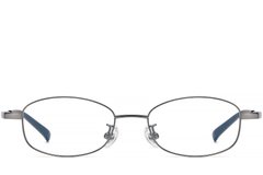 BS1913-0338_Grey_Rectangular_Titanium_Glasses_front