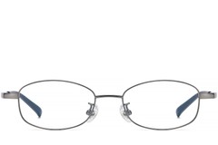 BS1913-0338_Grey_Rectangular_Titanium_Glasses_front