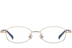 BS1913-0339_Golden_Rectangular_Titanium_Glasses_front