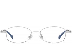BS1913-0340_Silver_Rectangular_Titanium_Glasses_front