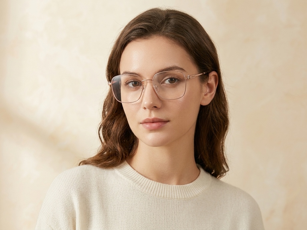 BS1913-0342_Brown_Rectangular_Metal_Glasses-tryon_female