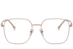 BS1913-0342_Brown_Rectangular_Metal_Glasses_front
