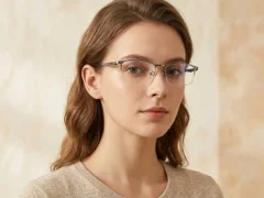 BS1913-0346_Grey_Semi-rimless_Titanium_Glasses-tryon_female