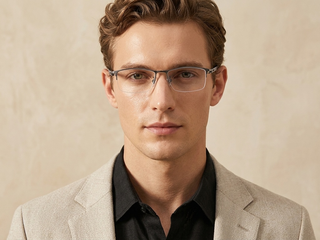 BS1913-0346_Grey_Semi-rimless_Titanium_Glasses-tryon_male