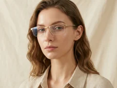 BS1913-0347_Golden_Semi-rimless_Titanium_Glasses-tryon_female