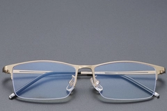 BS1913-0347_Golden_Semi-rimless_Titanium_Glasses_front