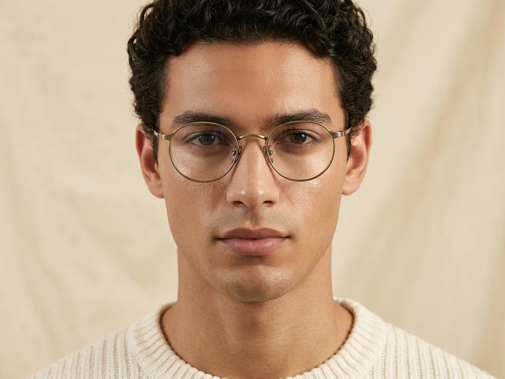 BS1913-0349_Brown_Oval_Titanium_Glasses_corner-tryon_male