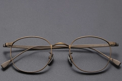 BS1913-0349_Brown_Oval_Titanium_Glasses_front