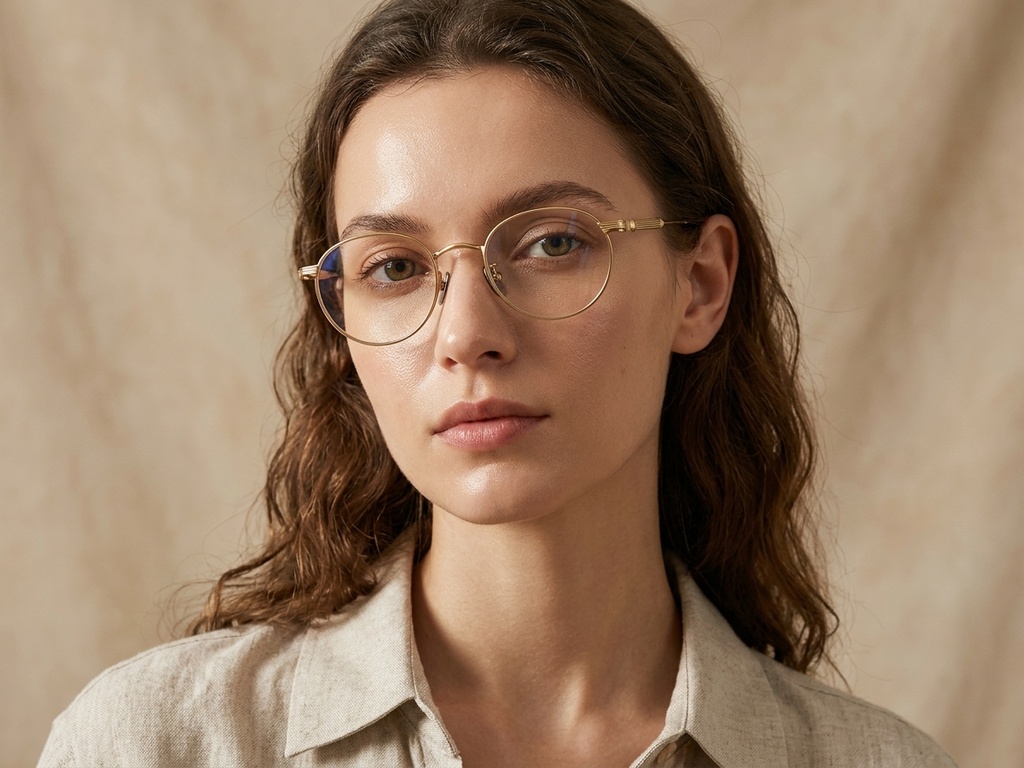 BS1913-0351_Golden_Oval_Titanium_Glasses-tryon_female