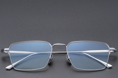 BS1913-0356_Silver_Semi-rimless_Titanium_Glasses_front