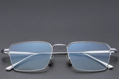 BS1913-0356_Silver_Semi-rimless_Titanium_Glasses_front