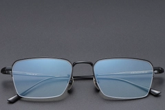 BS1913-0357_Black_Semi-rimless_Titanium_Glasses_front