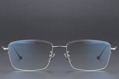 BS1913-0358_Grey_Semi-rimless_Titanium_Glasses_front