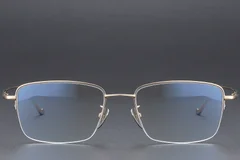 BS1913-0359_Golden_Semi-rimless_Titanium_Glasses_front