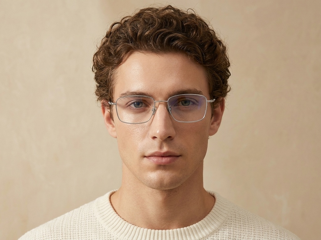 BS1913-0360_Silver_Semi-rimless_Titanium_Glasses-tryon_male