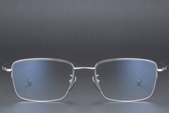 BS1913-0360_Silver_Semi-rimless_Titanium_Glasses_front