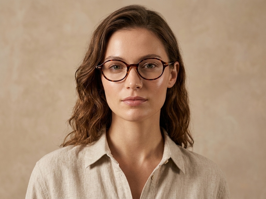 BS1913-0362_Tortoiseshell_Oval_Titanium_Glasses-tryon_female