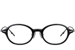 BS1913-0366_Black_Oval_Titanium_Glasses_front