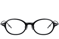 BS1913-0366_Black_Oval_Titanium_Glasses_front
