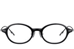 BS1913-0366_Black_Oval_Titanium_Glasses_front