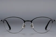 BS1913-0369_Black_Oval_Titanium_Glasses_front