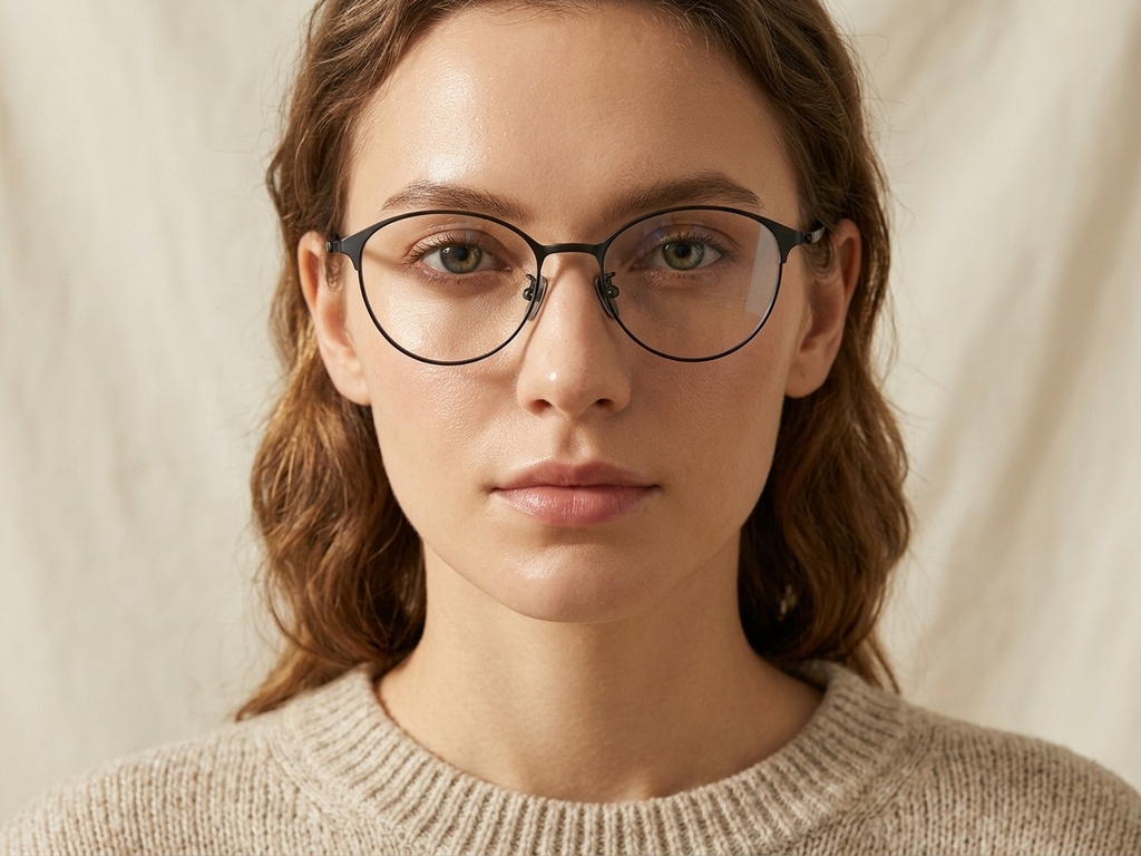 BS1913-0370_Black_Oval_Titanium_Glasses-tryon_female