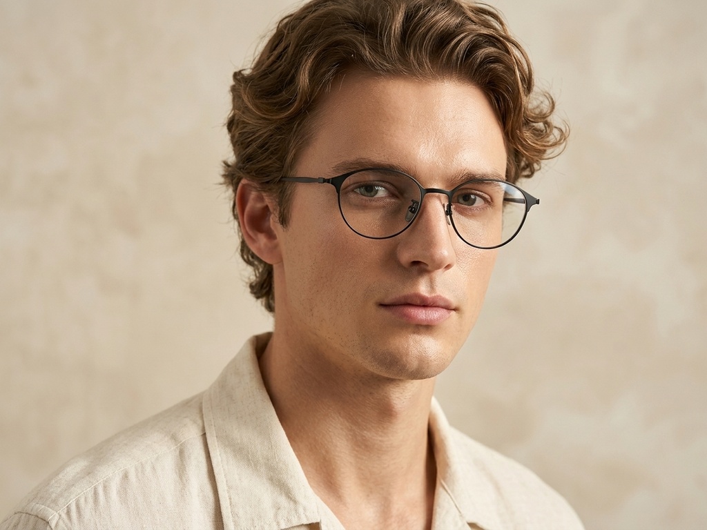 BS1913-0370_Black_Oval_Titanium_Glasses-tryon_male