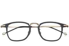 BS1913-0373_Black_Rectangular_Titanium_Glasses_front