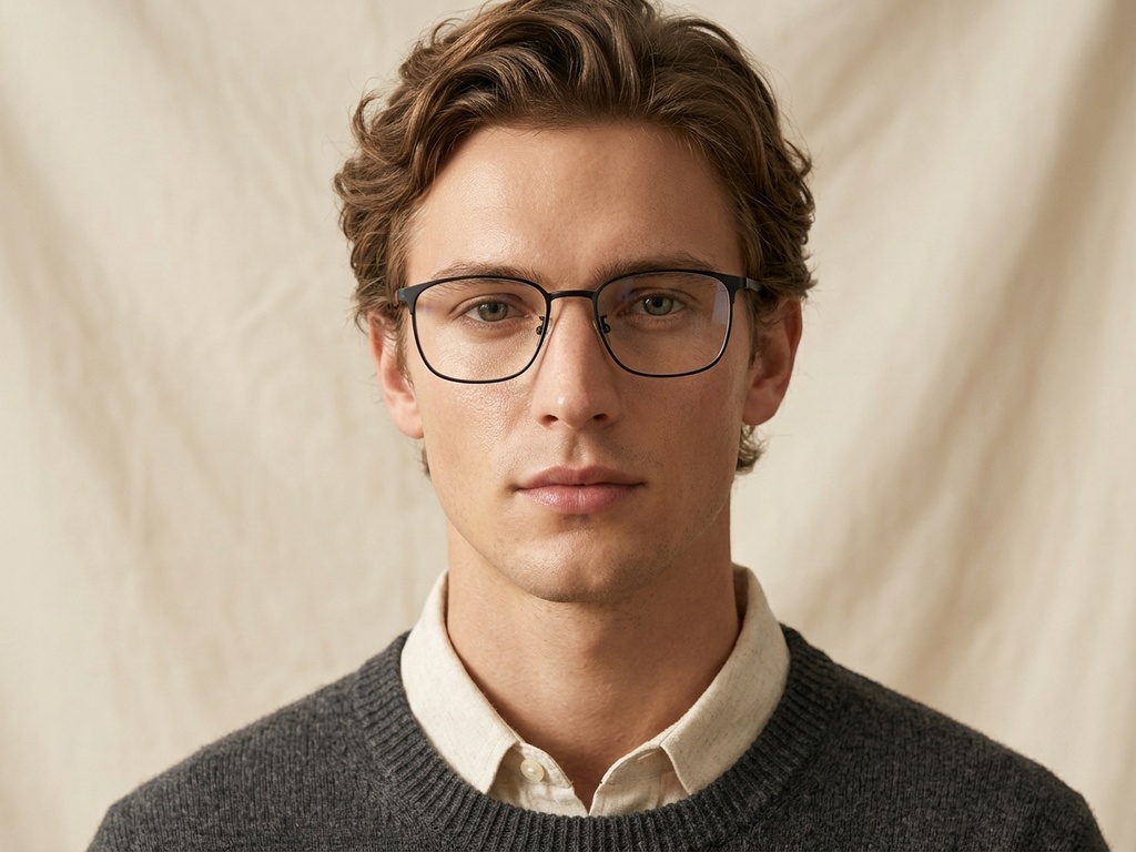 BS1913-0376_Black_Rectangular_Titanium_Glasses-tryon_male