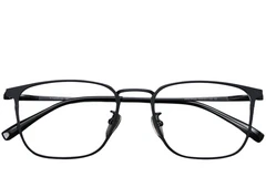 BS1913-0376_Black_Rectangular_Titanium_Glasses_front