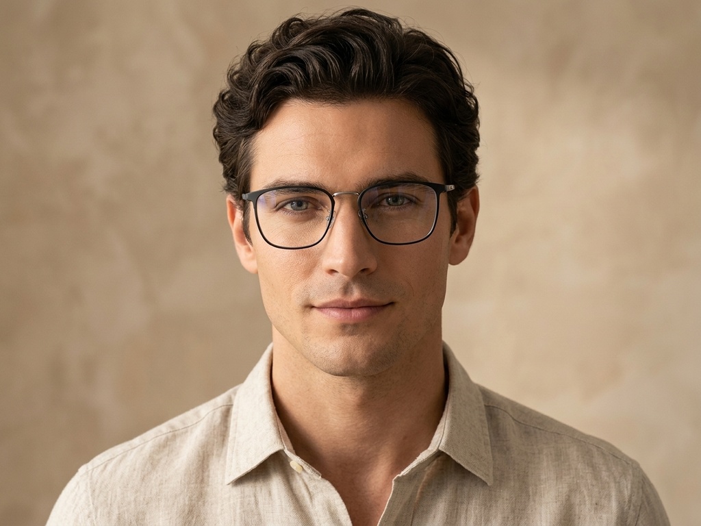 BS1913-0378_Black_Rectangular_Titanium_Glasses-tryon_male
