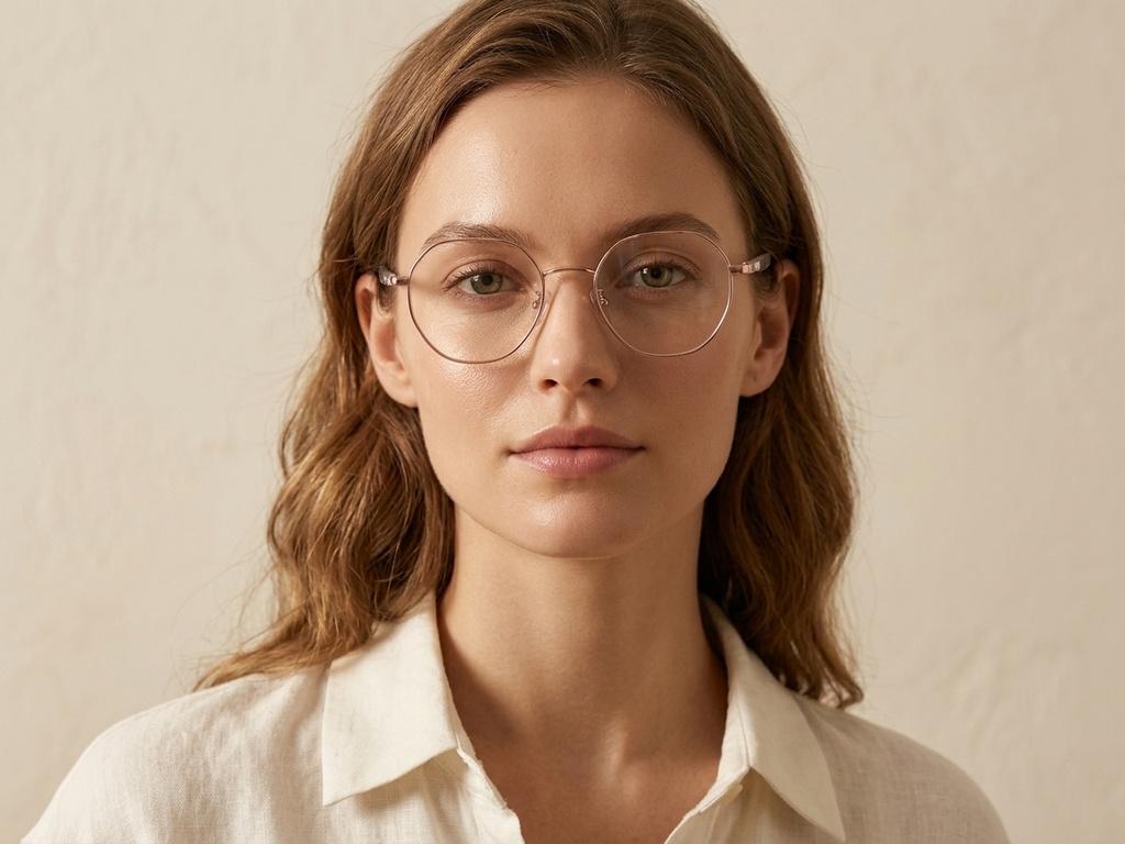 BS1913-0379_Pink_Geometric_Metal_Glasses-tryon_female