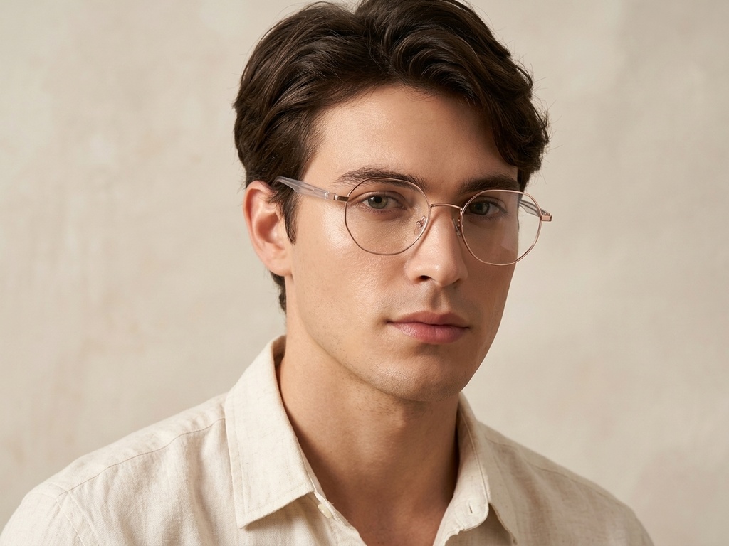 BS1913-0379_Pink_Geometric_Metal_Glasses-tryon_male