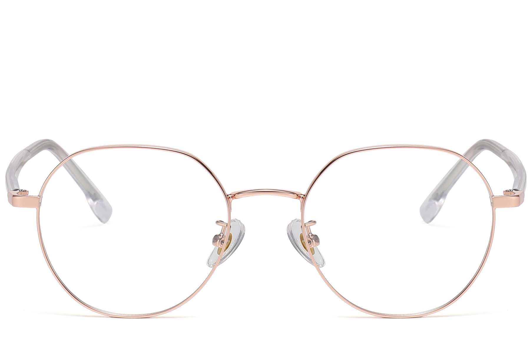 BS1913-0379_Pink_Geometric_Metal_Glasses_front