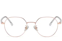 BS1913-0379_Pink_Geometric_Metal_Glasses_front